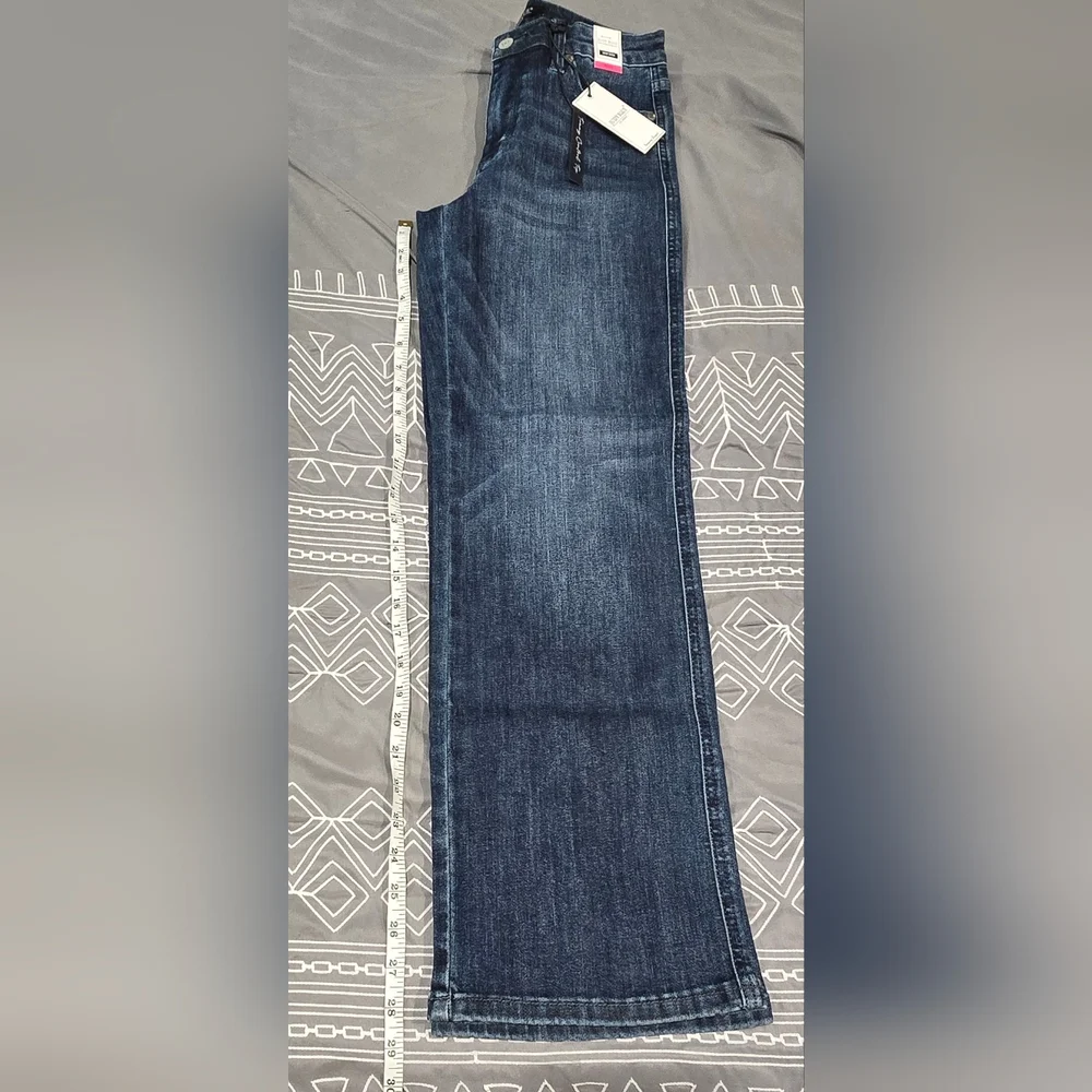 Judy Blue Midrise Tummy Control Straight Leg Jeans Size 5/27 Petite - Picture 3 of 9